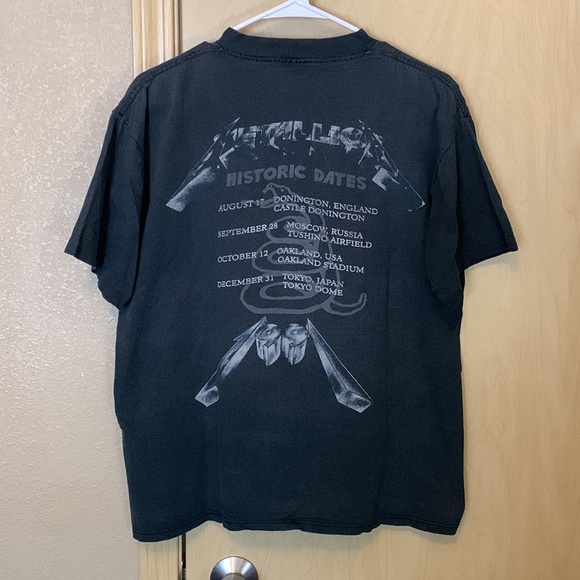 Vtg Metallica 1991 Tour Shirt - Picture 2 of 13